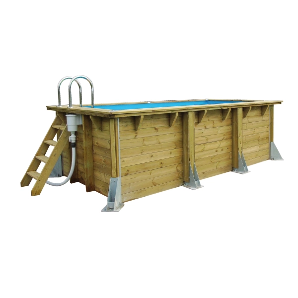 Piscine bois rectangulaire Azura 200 x 400 x H 126 cm – Ubbink